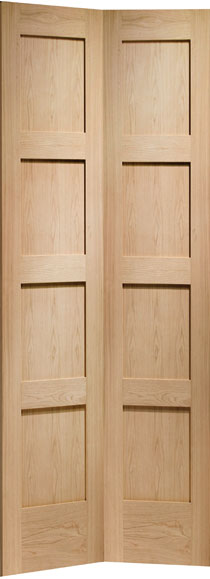 Shaker Oak Internal Bi Folding Door